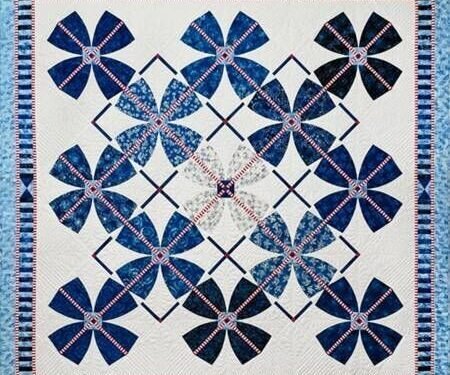 Multi Bluebell Quilt Kit 73 x 73