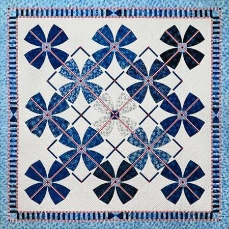 Multi Bluebell Quilt Kit 73 x 73