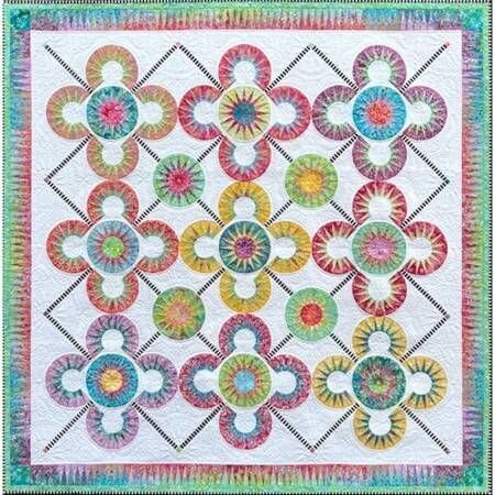 Multi Summer Days Quilt Kit Size 70.5 x 70.5